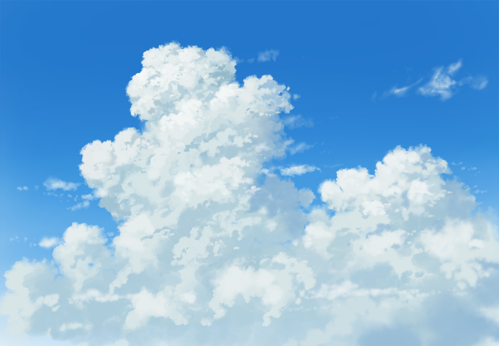入道雲 積乱雲 の描き方のポイントとは 背景描き方講座 Tasogare Ya Illustrarion Institute