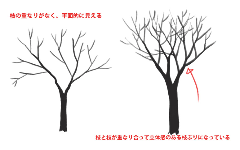 木の描き方を背景のプロが徹底解説 確実に上達する描き方とは Tasogare Ya Illustrarion Institute