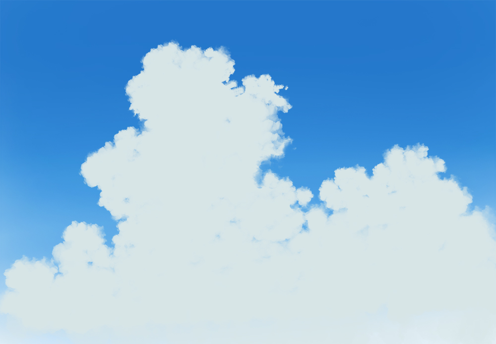 入道雲 積乱雲 の描き方のポイントとは 背景描き方講座 Tasogare Ya Illustrarion Institute