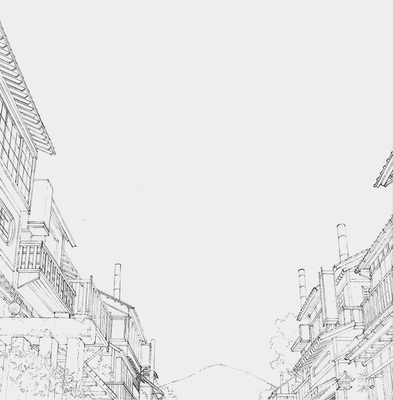 Photoshop風景画講座 夕焼け空と妖しげな街の描き方 Tasogare Ya Illustrarion Institute